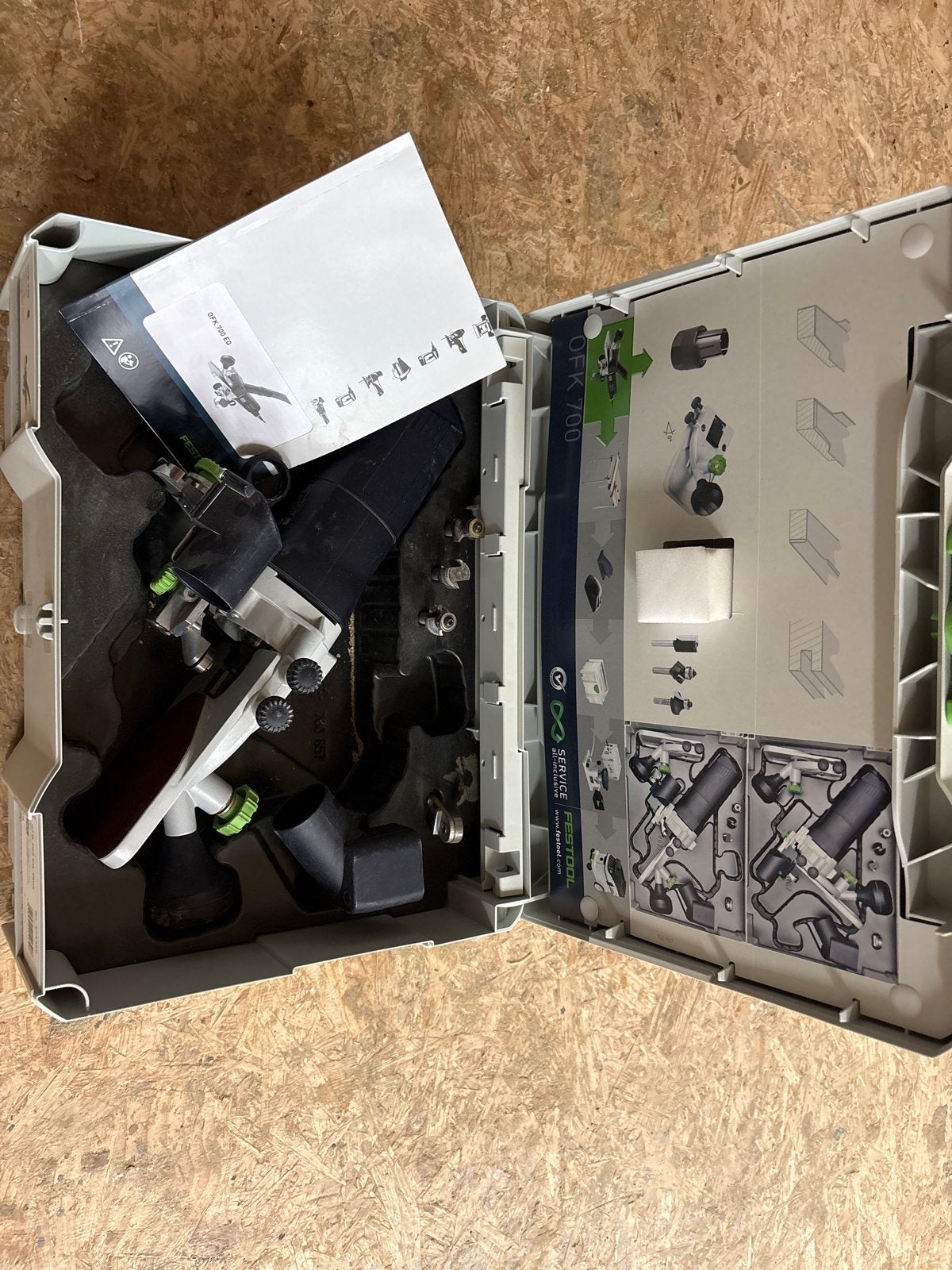 Festool OFK 700 EQ-Plus Kantenfrees in Systainer, Ophalen, Zo goed als nieuw, Elektrisch, Kantenfrees