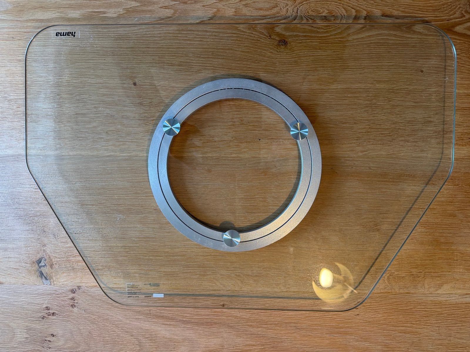 Hama draaibare TV standaard van gehard glas, Minder dan 100 cm, 25 tot 50 cm, 50 tot 100 cm, Ophalen of Verzenden