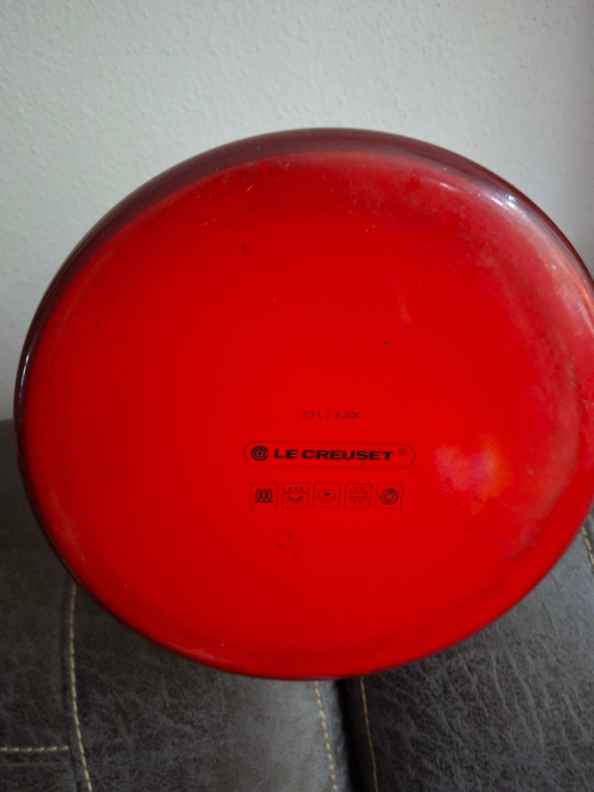 Le Creuset fluitketel rood - Zo goed als nieuw, Zo goed als nieuw, Metaal, Rood, Le Creuset