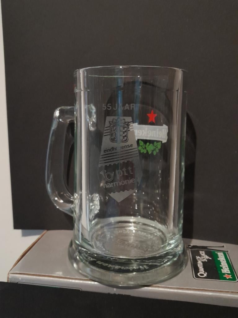 Heineken bierpul - 55 jaar Eindhovense PTT Harmonie, Ophalen of Verzenden, Zo goed als nieuw