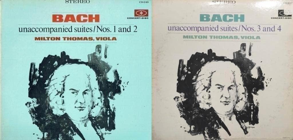 Bach-Milton Thomas Unaccompanied Suites Nos 1-4 2LP, Cd's en Dvd's, Vinyl | Klassiek, Kamermuziek, Verzenden, Zo goed als nieuw
