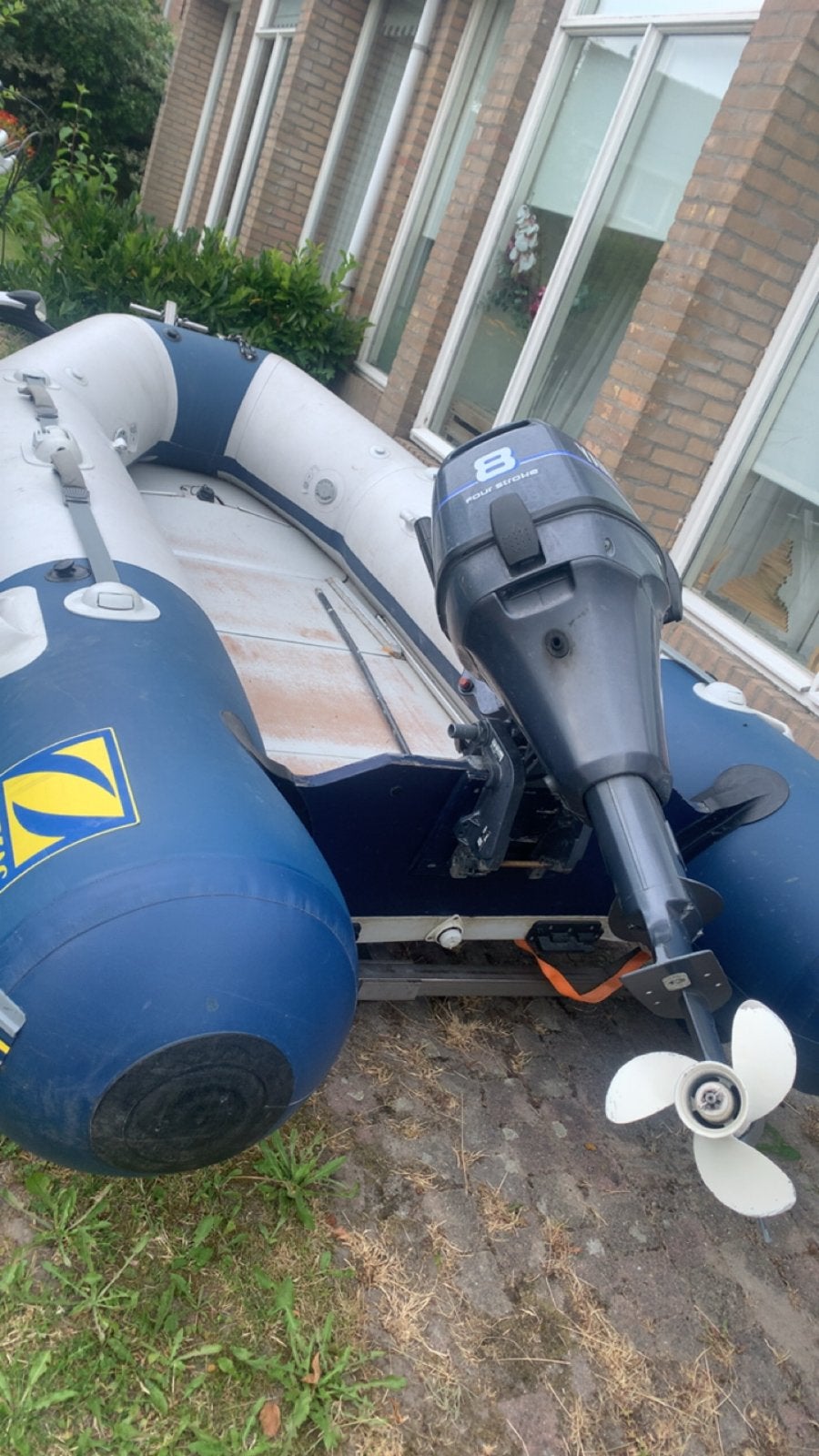 Zodiac rubberboot zonder motor, Ophalen of Verzenden, Gebruikt
