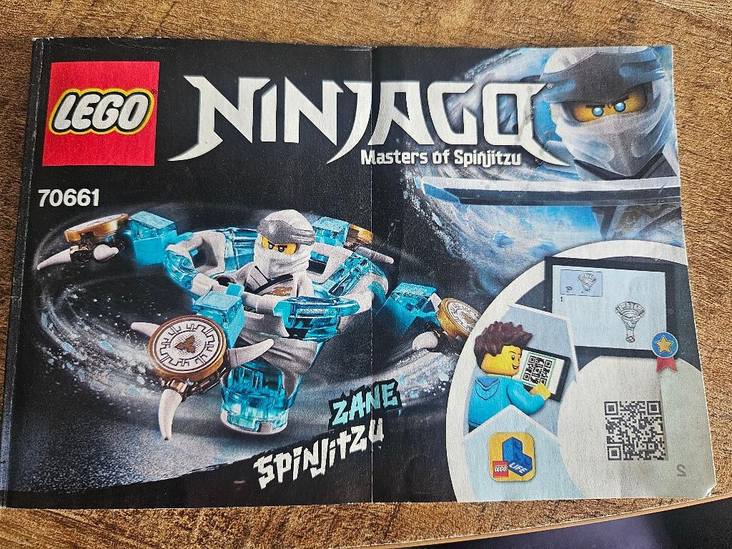 Lego Ninjago Spinjitzu Zane 70661, Compleet, Lego, Ophalen of Verzenden, Zo goed als nieuw