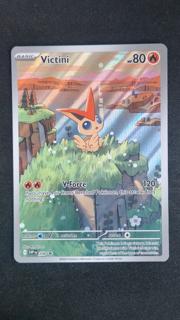 Victini (SVP 208) Pokémon kaart, Ophalen of Verzenden, Zo goed als nieuw, Losse kaart