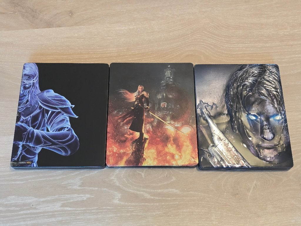 3 STEEL BOOK GAMES - Final Fantasy VII / Middle Earth - PS4, 1 speler, Ophalen of Verzenden, Zo goed als nieuw, Role Playing Game (Rpg)