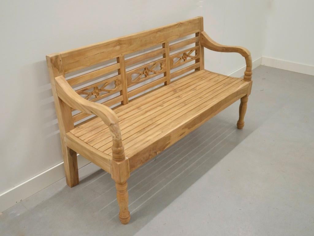 Teak stationsbank / teak tuinbank verschillende afmetingen, Tuin en Terras, Tuinbanken, Verzenden, Nieuw, Teakhout