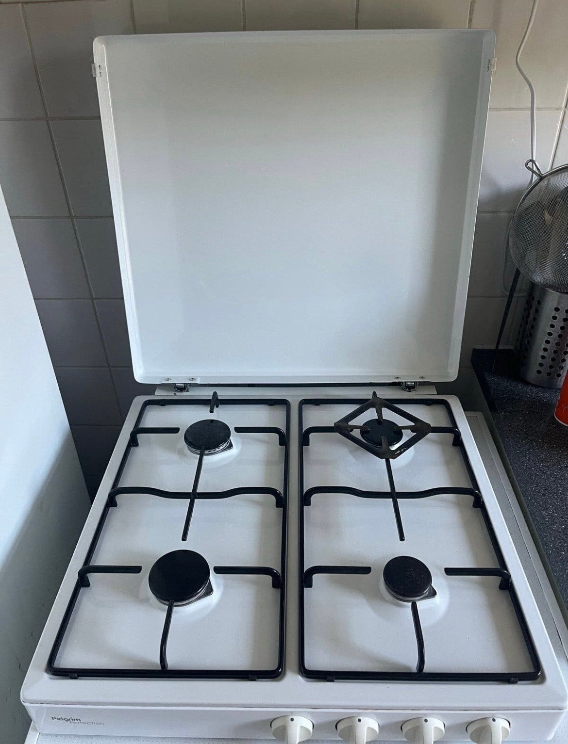 Pelgrim Perfection 4-pits gasfornuis met deksel, Ophalen, Gebruikt, 4 kookzones, Gas