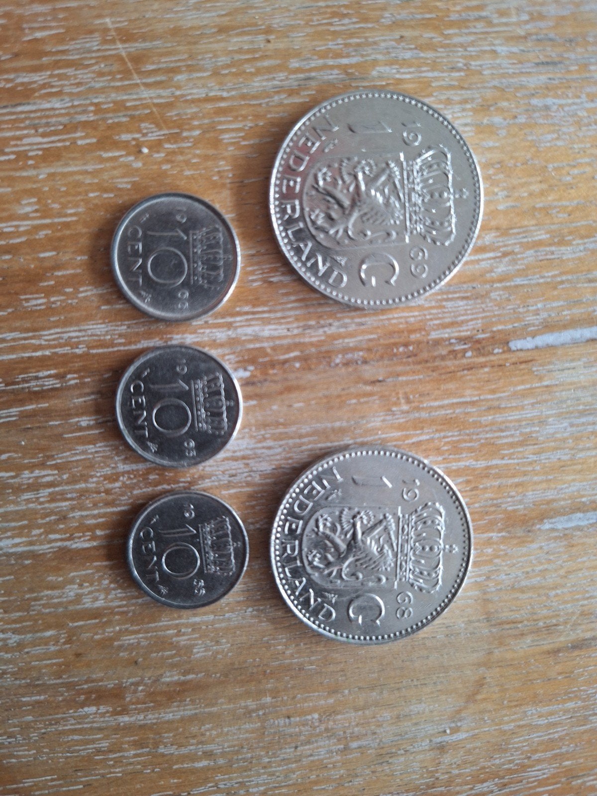 Setje guldens gulden 1 gulden 10 cent 1969 1968, Postzegels en Munten, Munten | Nederland, Ophalen of Verzenden, Koningin Juliana