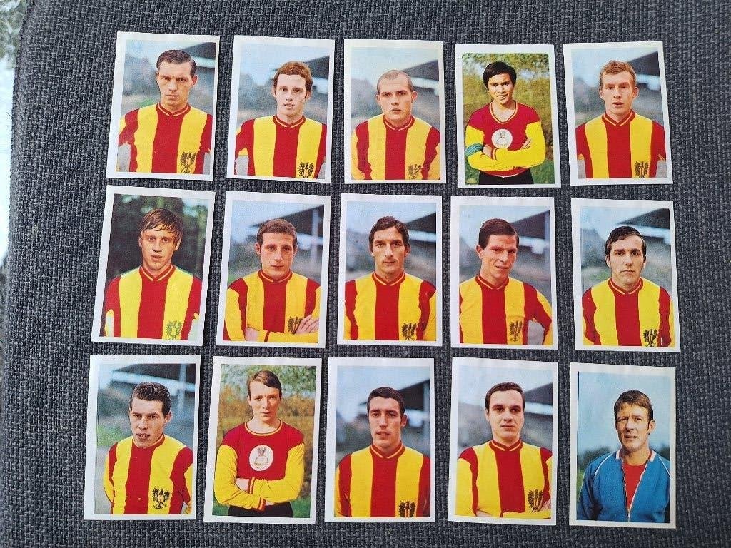 Vanderhout 1968/69 Go Ahead Eagles 15x, Verzenden, Gebruikt, Overige binnenlandse clubs, Poster, Plaatje of Sticker