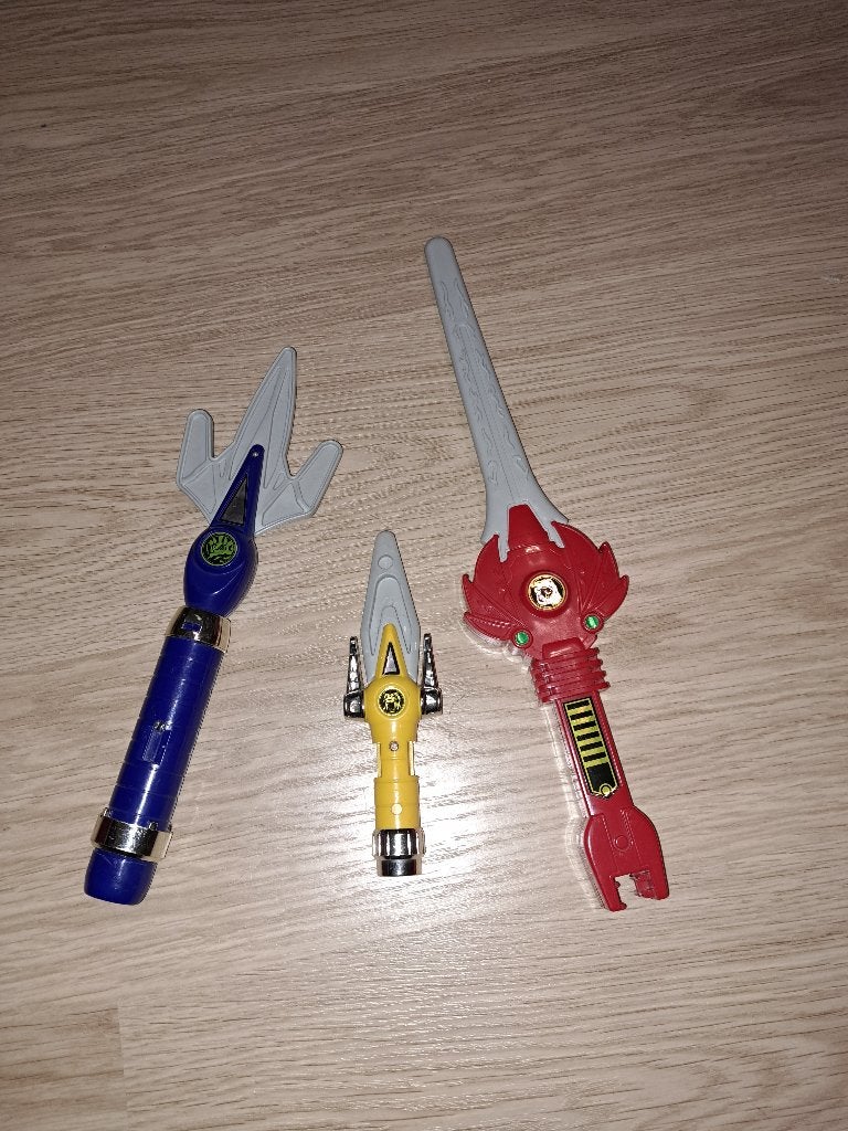 Mighty Morphin Power Rangers 5 in 1 Power Blaster, Ophalen of Verzenden, Zo goed als nieuw