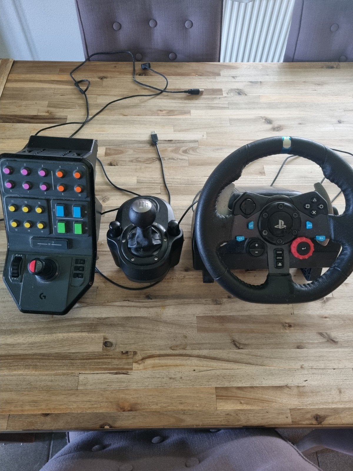 Logitech G29 racestuur met shifter en bedieningspaneel, Ophalen, Racestuur, Gebruikt, Force feedback