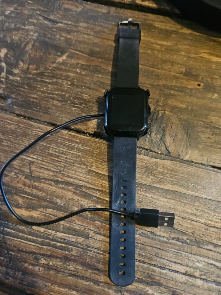 Te koop FitPro fitness horloge, Ophalen of Verzenden, Zo goed als nieuw, Zwart, Android