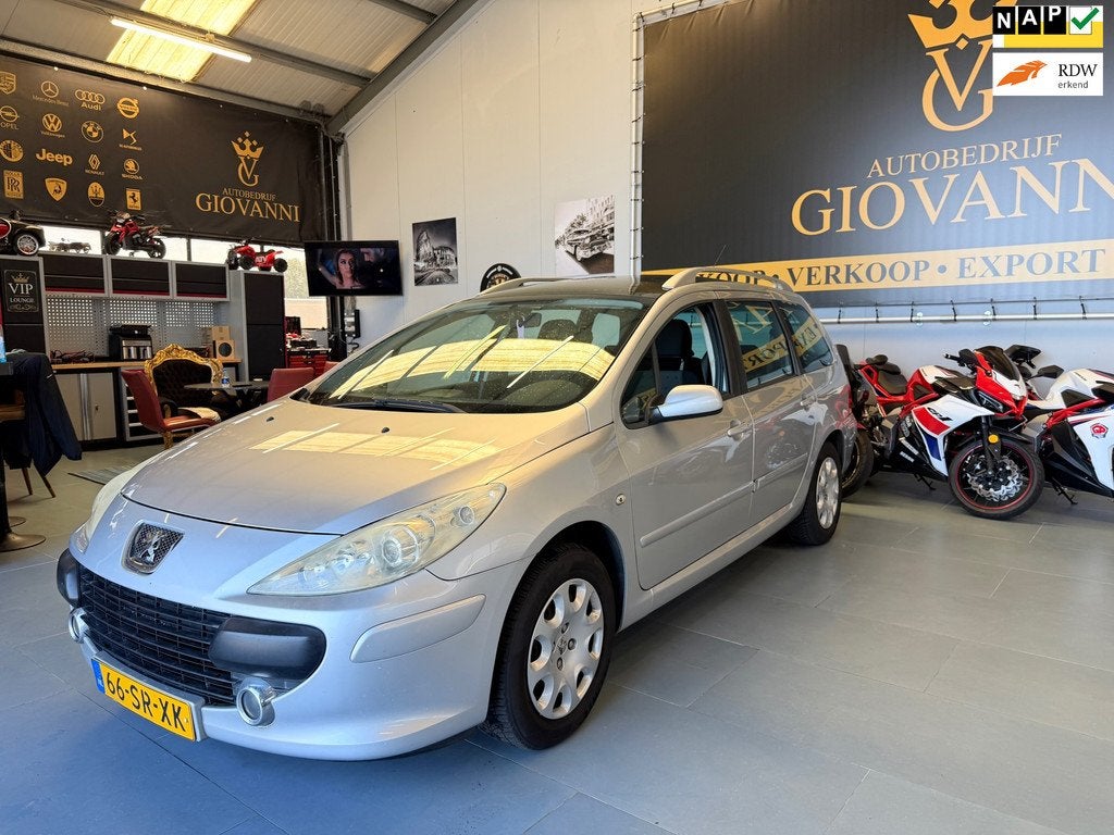 Peugeot 307 SW 1.6-16V Tech Line inruil mogelijk, Auto's, Peugeot, Gebruikt, Lichtsensor, 4 cilinders, 715 kg