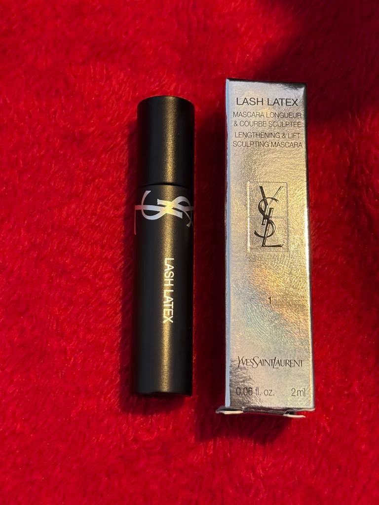 YSL Mascara Lash Latex lengte & lift mini 2ml, Ogen, Verzenden, Zwart, Nieuw