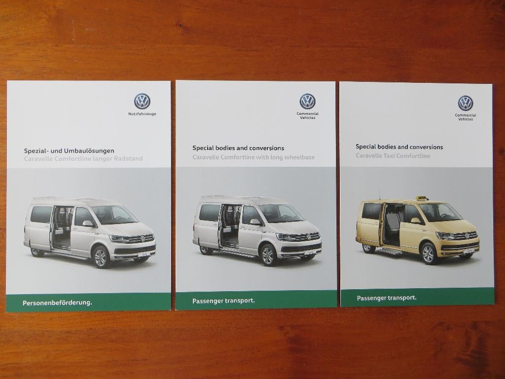 Volkswagen informatiekaarten: Caravelle, Caravelle Taxi, Ophalen of Verzenden, Nieuw, Volkswagen
