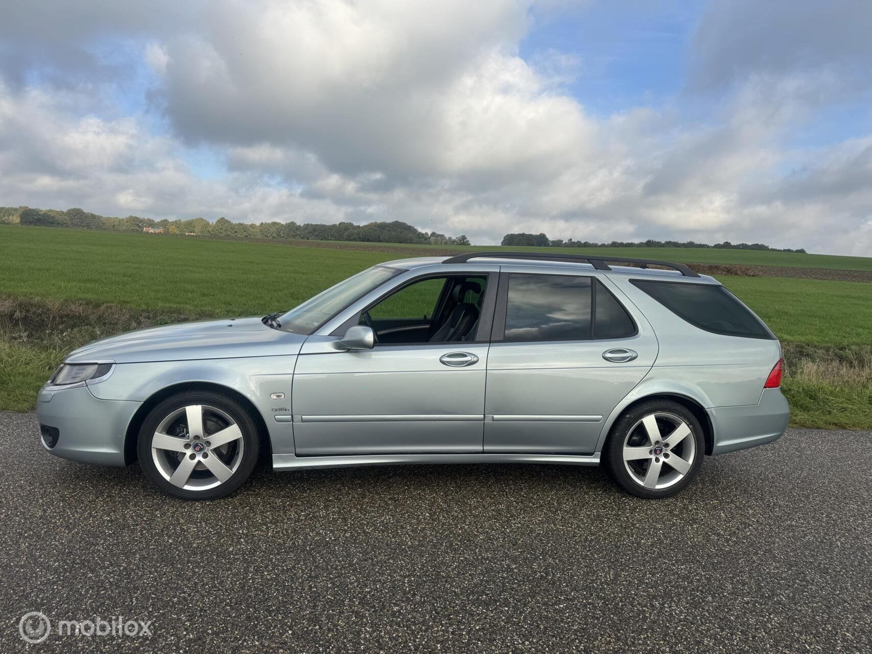 Saab 9-5 Estate 2.0t Griffin aut 2009 keurig onderhouden, Auto's, Euro 5, 4 cilinders, 150 pk, Leder
