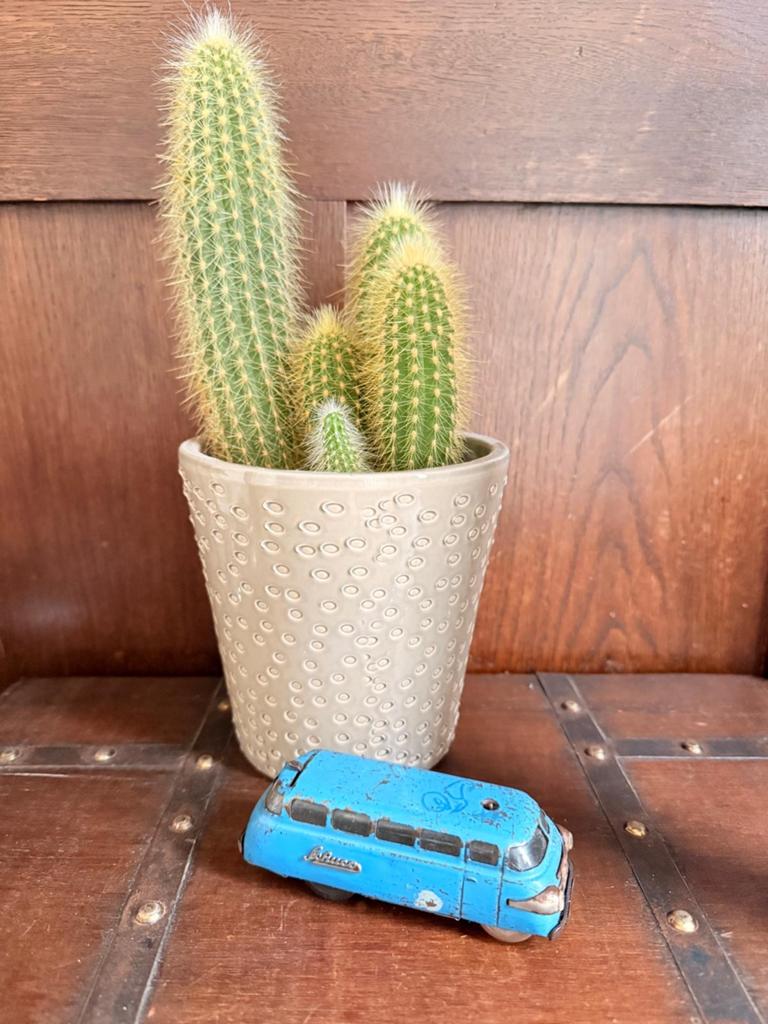 Vintage Schuco busje, blauw, blikken speelgoed, Ophalen of Verzenden, Gebruikt