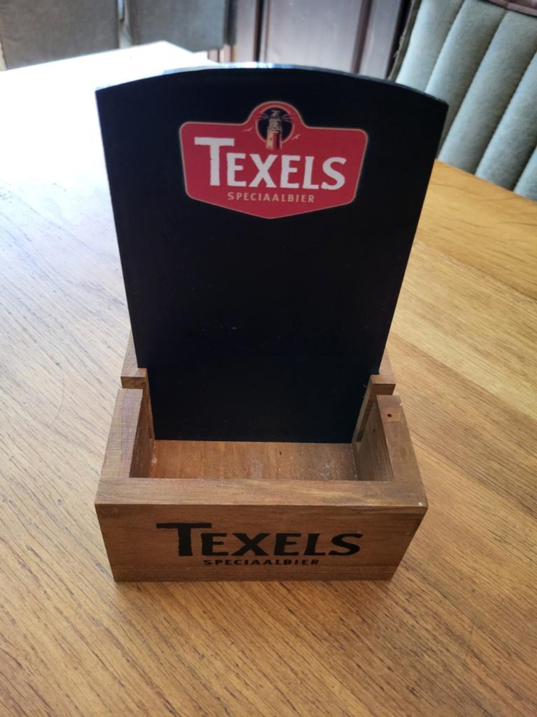 TEXELS BIER MENUKAART HOUDER MANCAVE, Ophalen of Verzenden, Gebruikt, Overige merken
