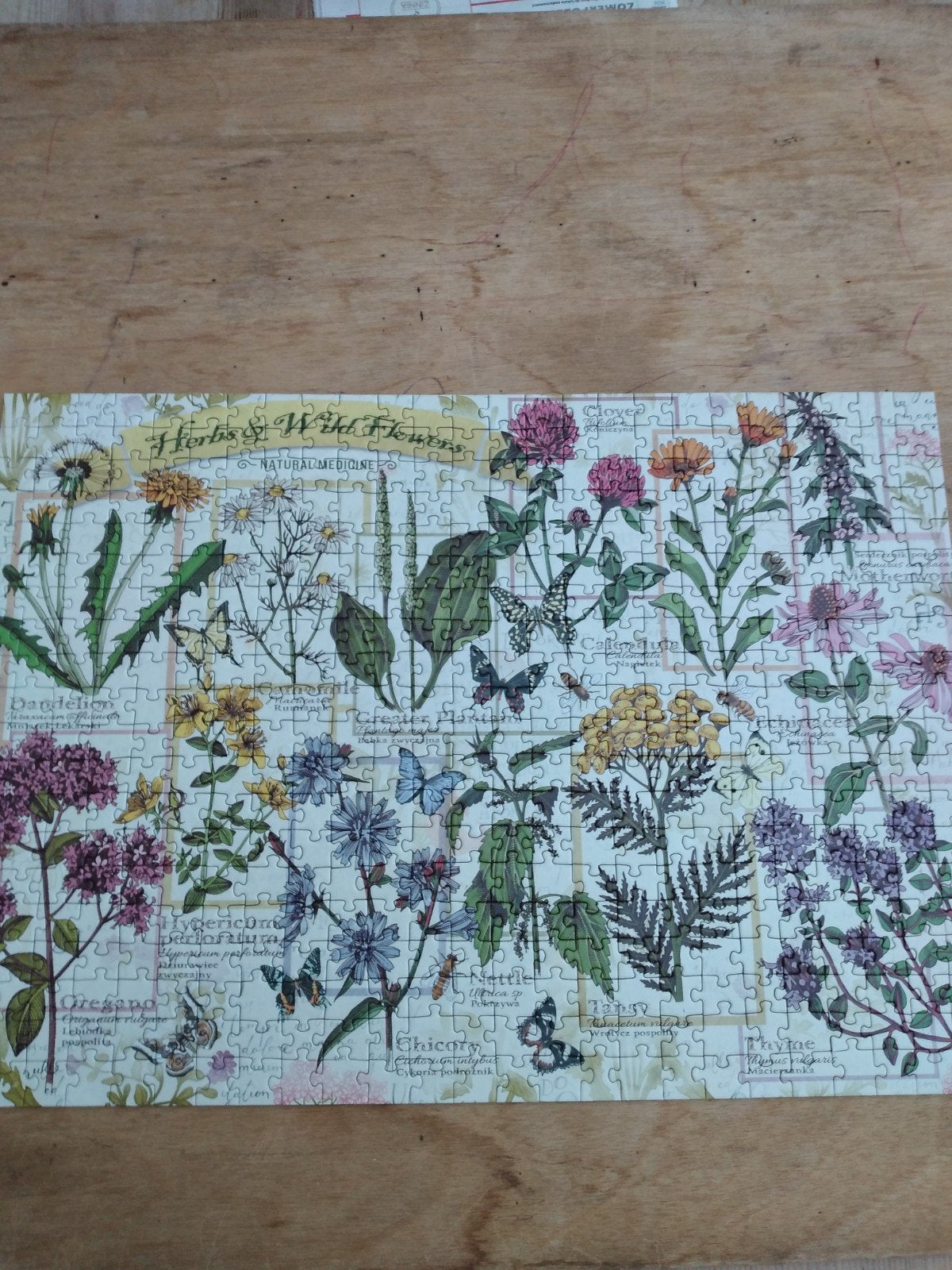 Puzzel Kruiden en Wildebloemenpuzzel, Ophalen, Frame of Mal