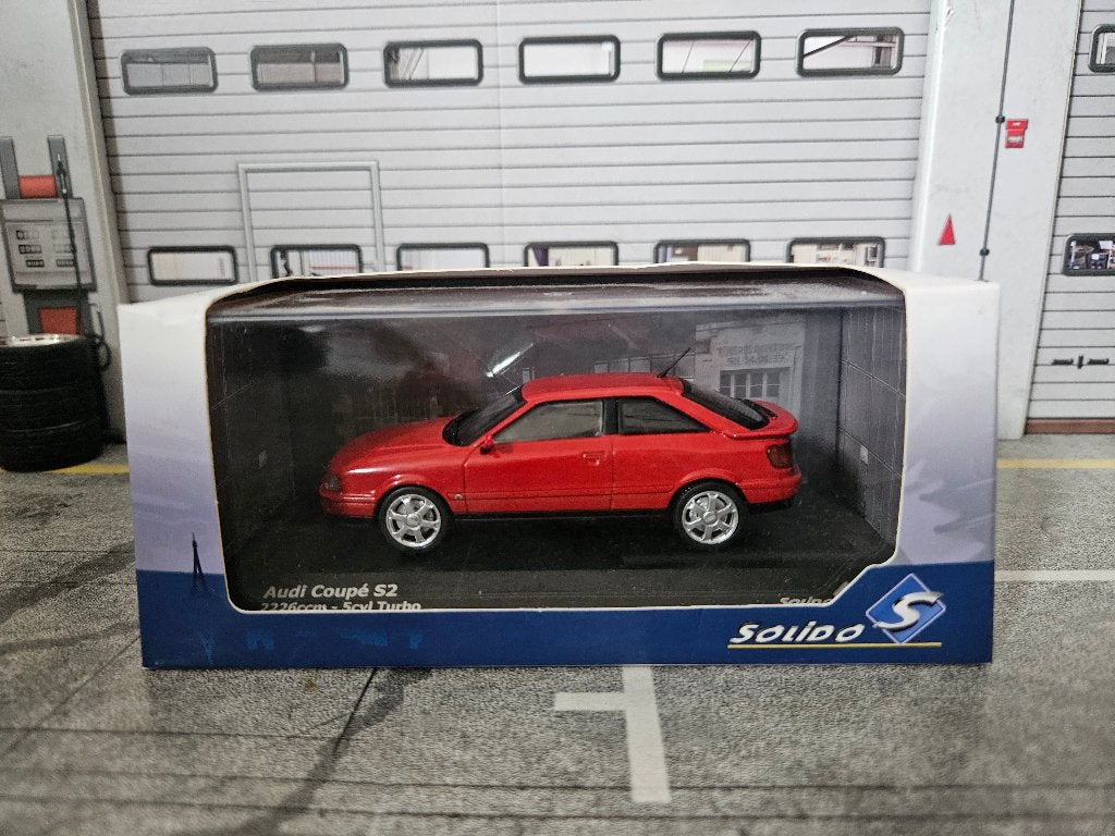 Solido Audi Coupé S2 1992 1/43 in ovp, Ophalen of Verzenden, Zo goed als nieuw, Auto, Solido