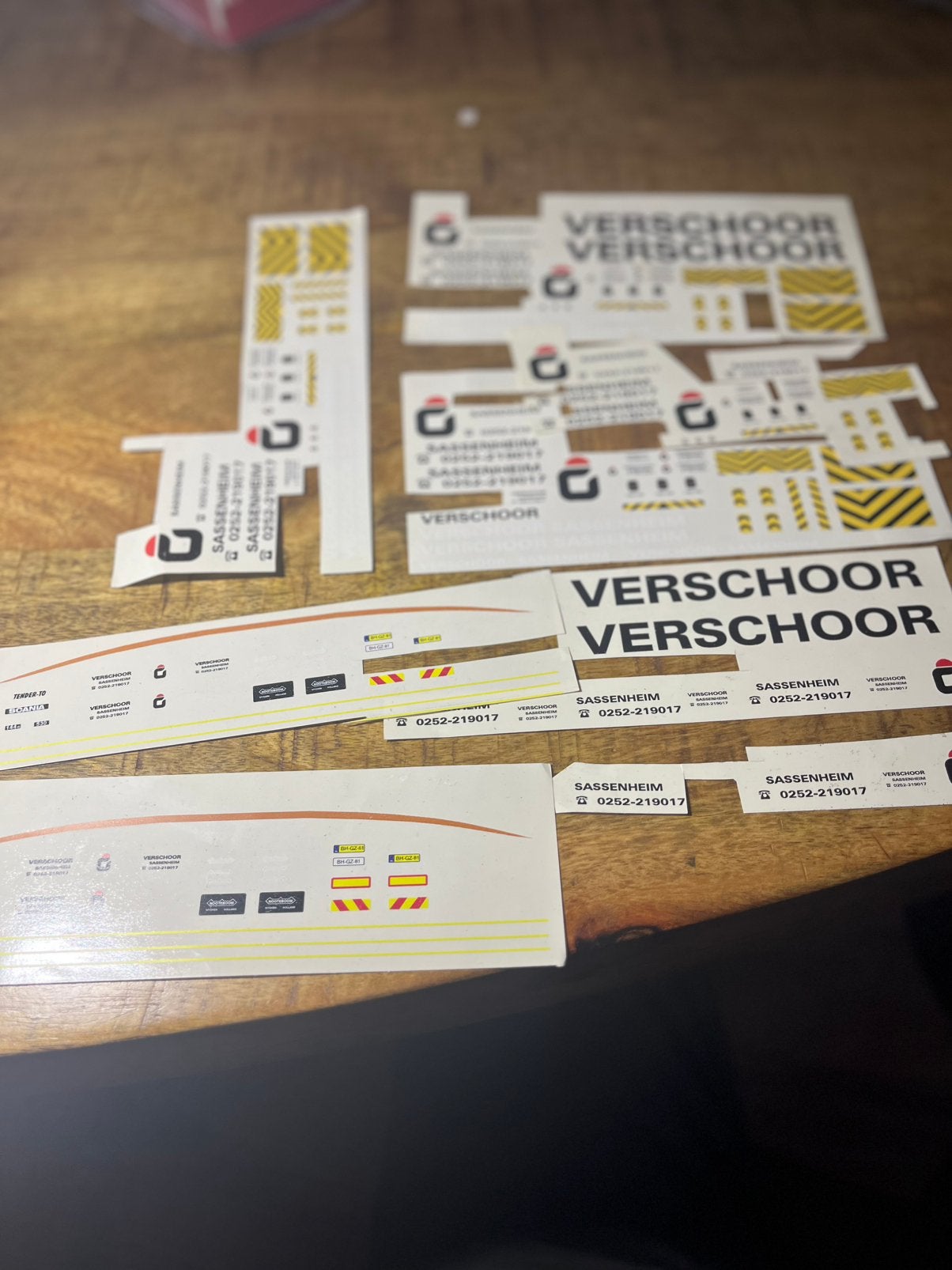 Decals van verschoor, Ophalen of Verzenden, Bus of Vrachtwagen