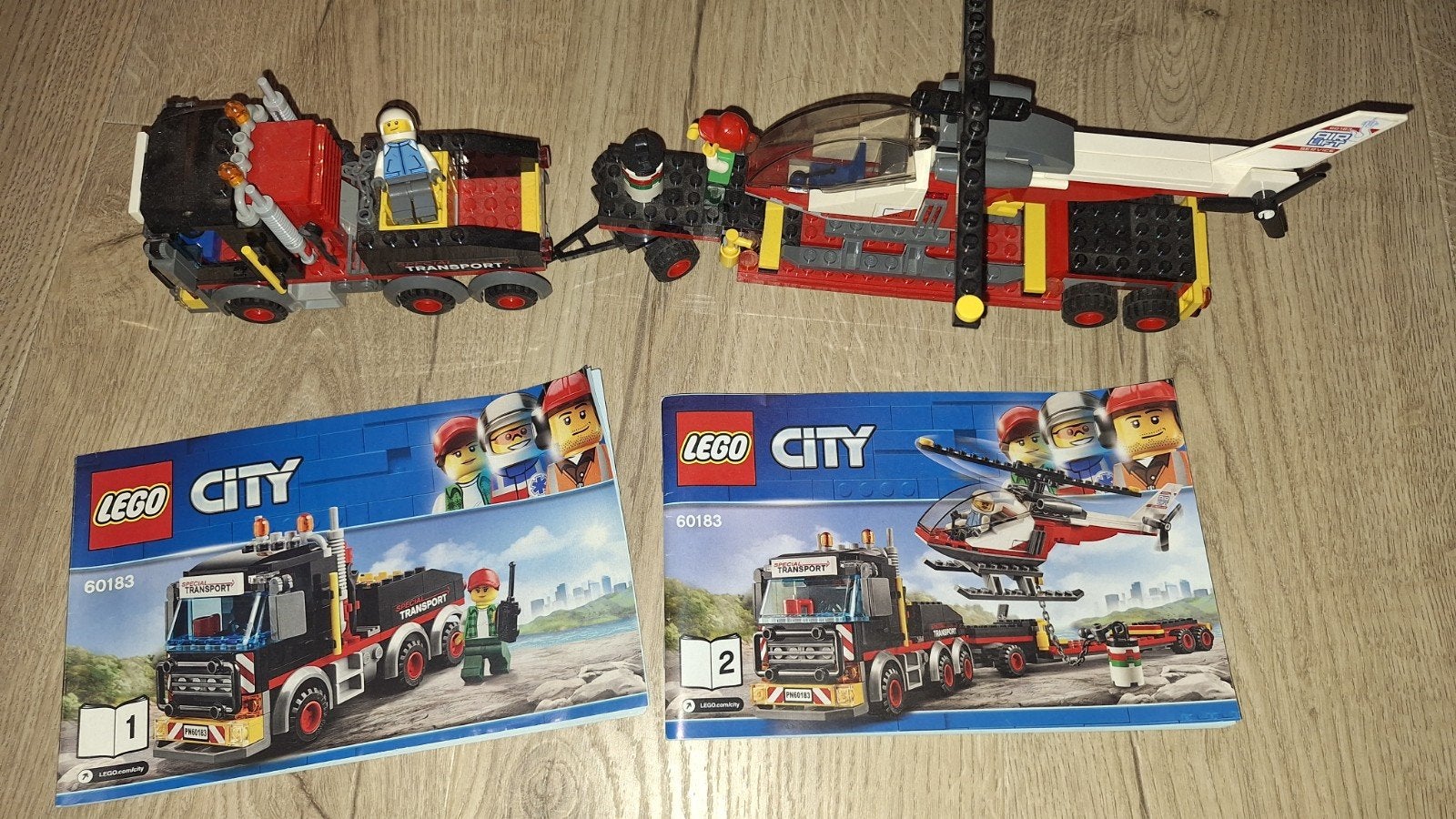 lego city 60183, vrachtwagen met helikopter, City, Lego, Ophalen of Verzenden, Zo goed als nieuw