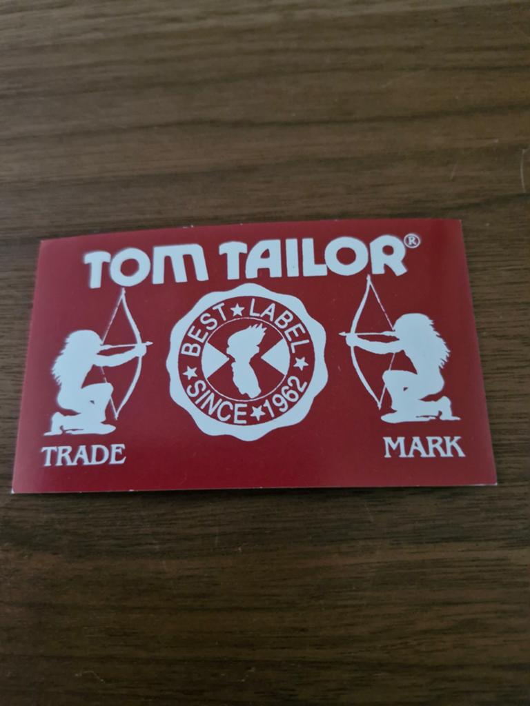 8090 Tom Tailor Sticker - Best Label Since 1962, Ophalen of Verzenden