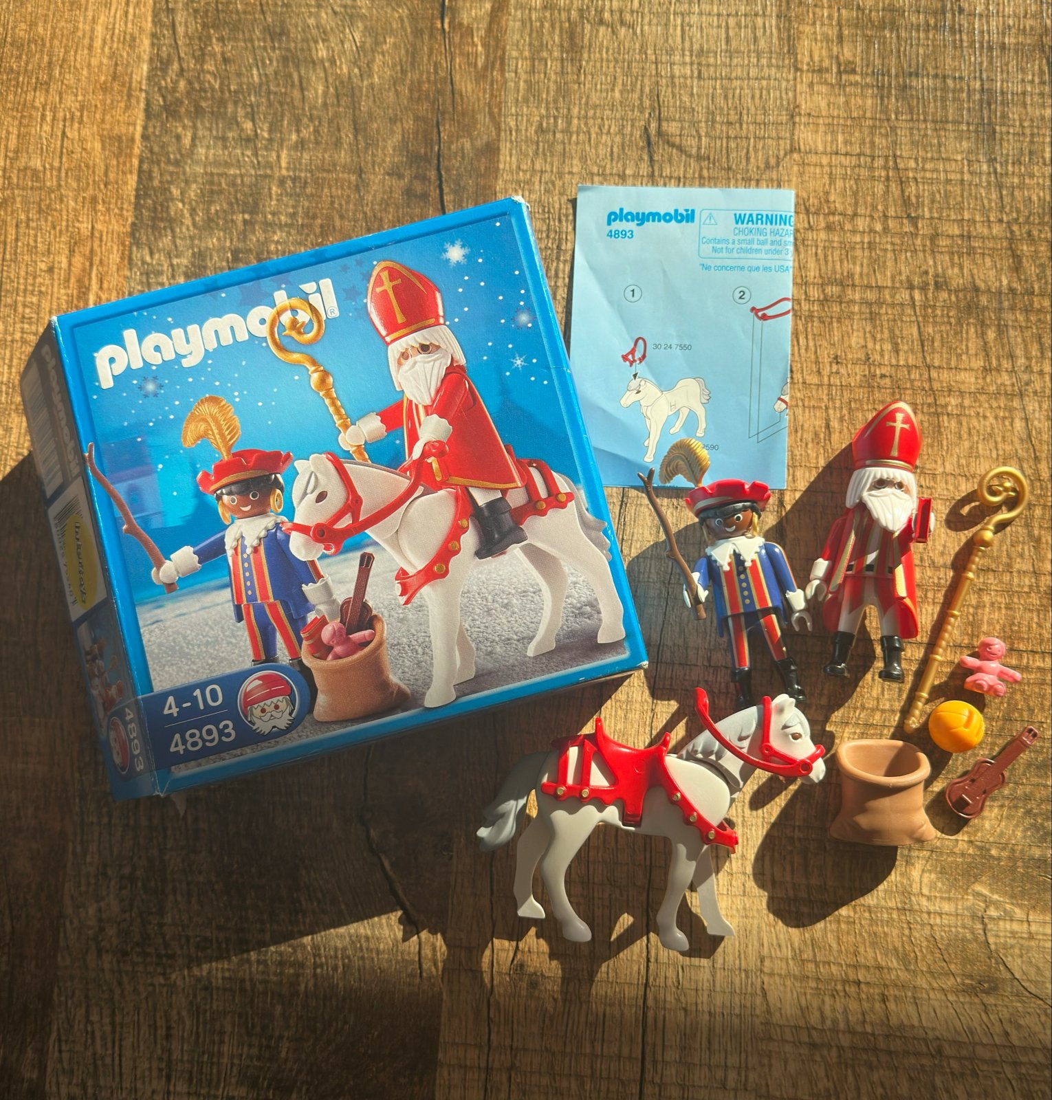 Playmobil Sinterklaas met paard en Piet, Complete set, Overige typen, Ophalen of Verzenden, Zo goed als nieuw