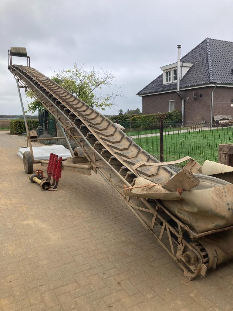 Transportband, valbrekers, Irrifrance haspel, elektromotor, Ophalen, Akkerbouw, Aardappeltechniek