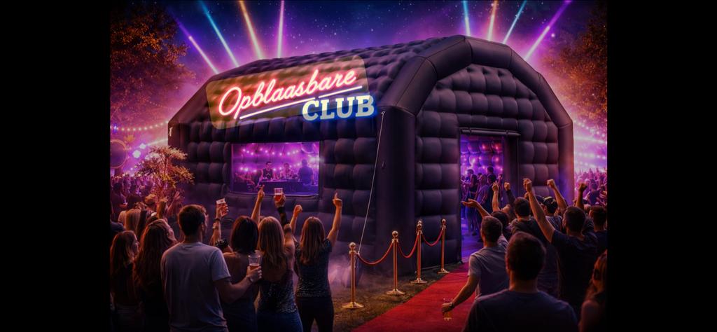 Opblaasbare Club Huren - Feestje op elke locatie!, Ophalen of Verzenden, Nieuw, Verjaardag