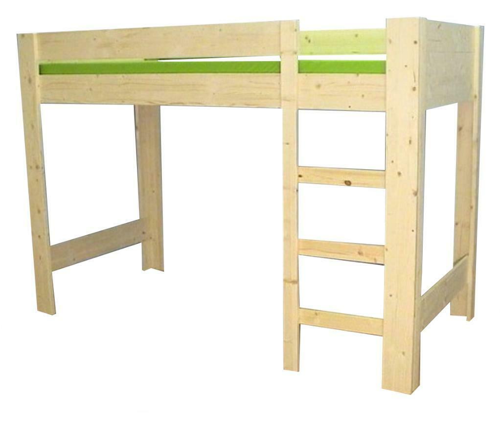 (half-) hoogslaper, 100% hout, vele maten en hoogtes! NIEUW, Hoogslaper, Eenpersoons, Nieuw, Minder dan 160 cm