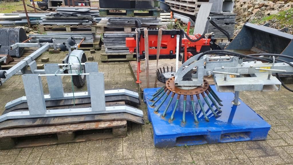 Lepels palletvorken weidemann avant grondbak etc, Zakelijke goederen, Ophalen, Graafmachine