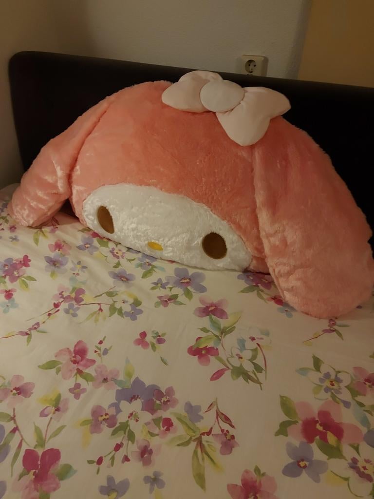 Kawaii Melody knuffel kussen XXL Nieuwstaat!, Ophalen of Verzenden, Zo goed als nieuw, Overige typen