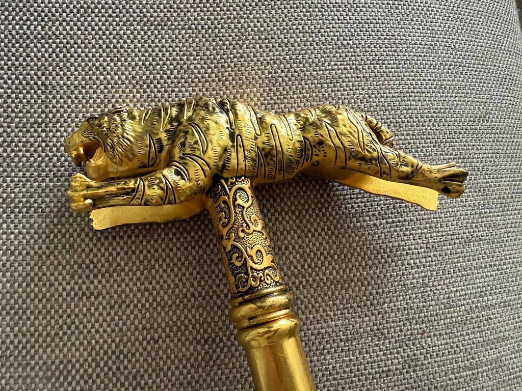 Wandelstok  tijger, Verzamelen, Overige Verzamelen, Ophalen of Verzenden, Zo goed als nieuw