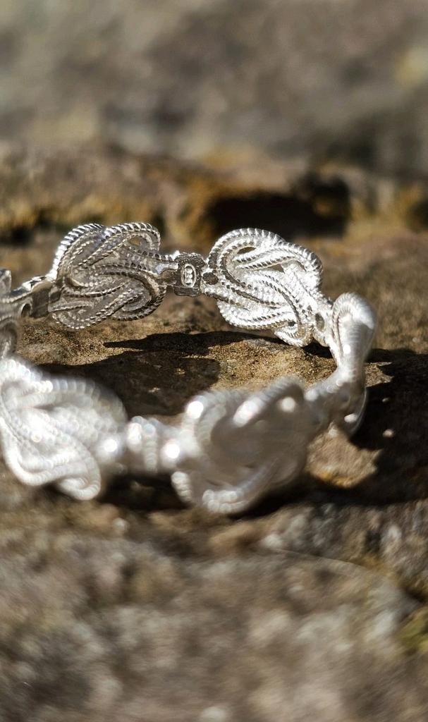 Prachtige Mattenklopper zilver ring, Nieuw, Ophalen of Verzenden, Dame of Heer, Zilver