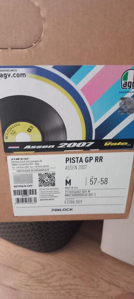 Agv pista GpRR Valentino Rossi., Ophalen of Verzenden, Nieuw, Dvd