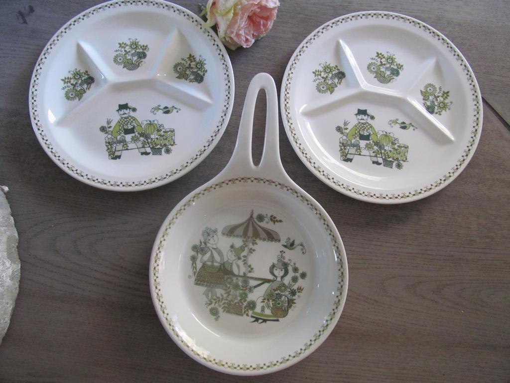 Figgjo Market Turi design Norway Schaal + 2 Fondue Borden, Huis en Inrichting, Keuken | Servies, Keramiek, Ophalen of Verzenden
