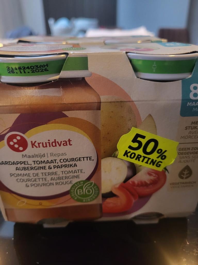 Gratis Kruidvat Babyvoeding - 4 potjes, Kinderen en Baby's, Babyvoeding en Toebehoren, Ophalen, Nieuw, Overige typen