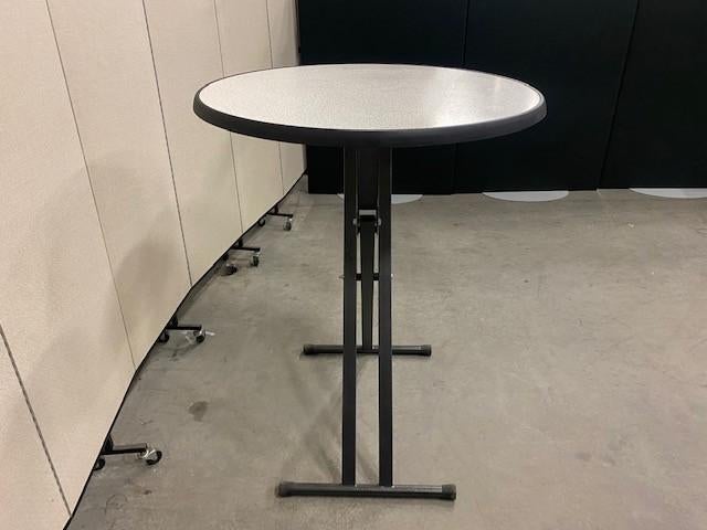 Klaptafel / bartafel / tafel diameter 85xH110 cm, 2 stuks, Huis en Inrichting, Tafels | Eettafels, Gebruikt, 50 tot 100 cm, Rond