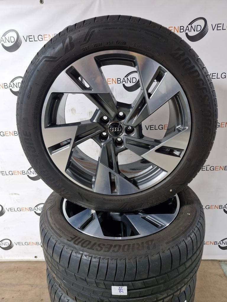 Zomerset Audi E-Tron Q7 Q8 255 50 20 5x112 66.6 Y design 5, Gebruikt, 255 mm, Banden en Velgen, Ophalen of Verzenden