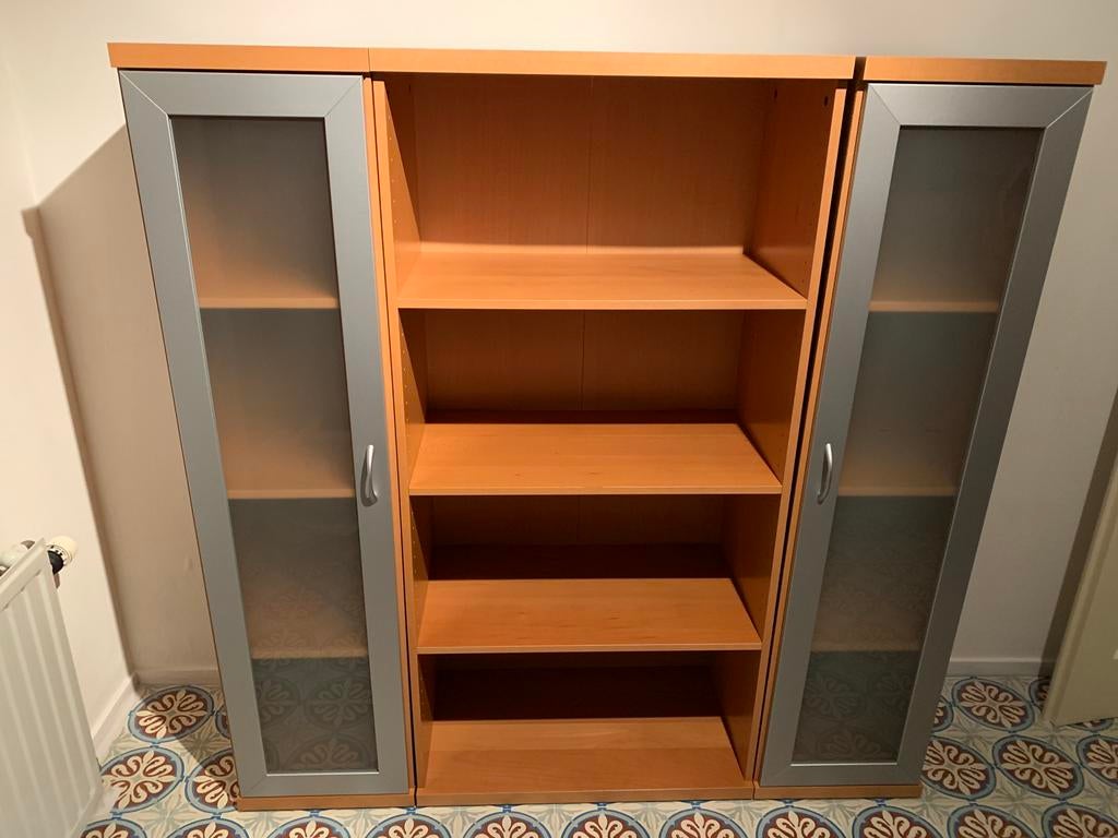 Modulaire kast, boekenkast, Huis en Inrichting, Kasten | Boekenkasten, Ophalen, Met deur(en), 100 tot 150 cm, 100 tot 150 cm