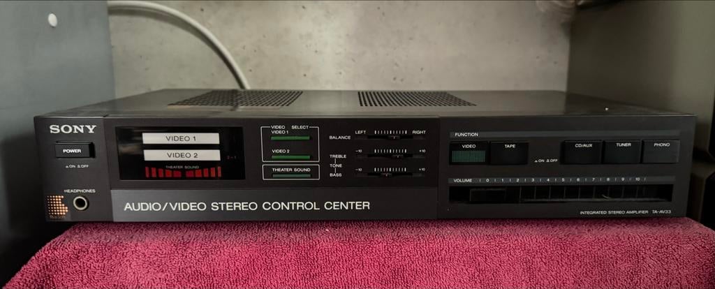 Sony TA-AV33 Audio/Video Versterker, Gebruikt, Ophalen of Verzenden, Sony, Minder dan 60 watt