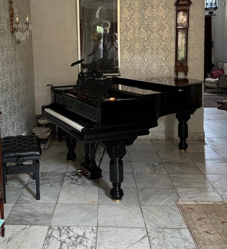 Steinway B211 semi concert vleugel, Ophalen of Verzenden, Zo goed als nieuw, Zwart, Vleugel