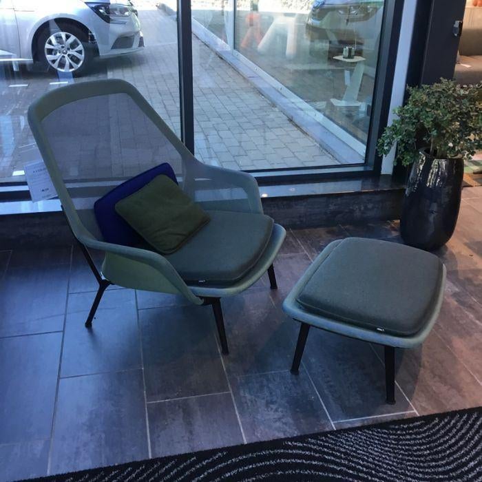 Vitra Slow fauteuil met poef, Huis en Inrichting, Ophalen of Verzenden, 75 tot 100 cm, 50 tot 75 cm