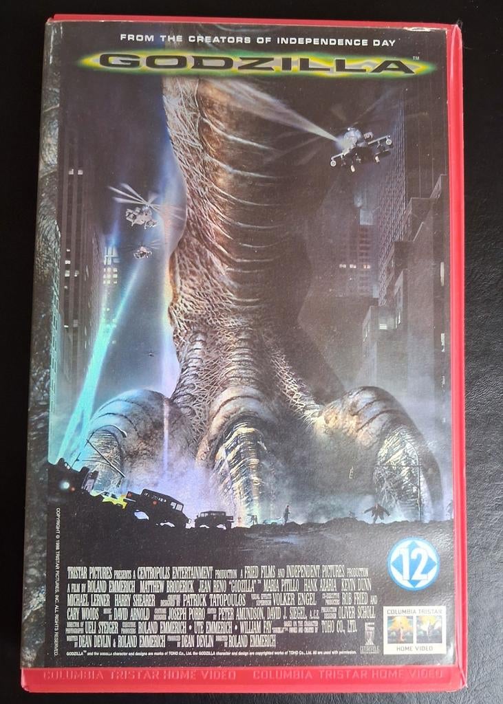 VHS Godzilla, Vanaf 12 jaar, Ophalen of Verzenden, Zo goed als nieuw, Science Fiction en Fantasy