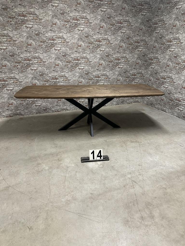 Maatwerk Deense ovalen eiken eettafel nr14, Info@antiekgroothandel.com, 100 tot 150 cm, Ophalen of Verzenden, Vijf personen of meer