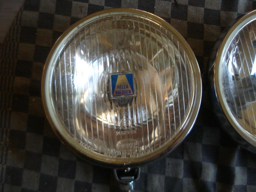 Oldtimer 2 Hella verstralers  met hella covers  type 172, Verzenden, Gebruikt