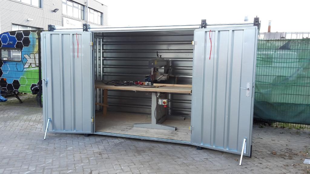 mobiele werkplek/bouw/verbouw/container/kovobel/opslag, Ophalen of Verzenden, Nieuw, 120 tot 170 cm, Inklapbaar