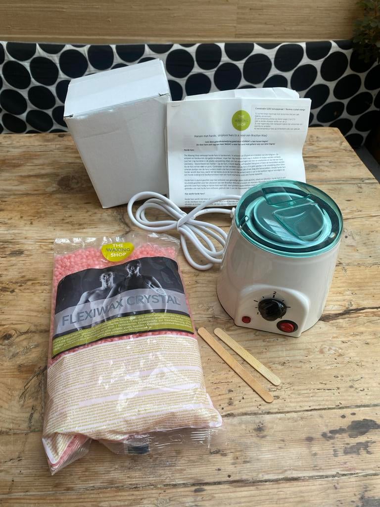 Harsapparaat Q250 + Flexibele Hars - The Waxing Shop, Ophalen of Verzenden, Nieuw, Scheren en Epileren