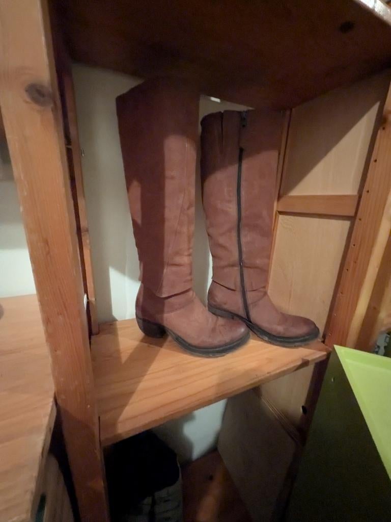 AS98 Airstep Laarzen Mt. 38, Kleding | Dames, Schoenen, Gedragen, Hoge laarzen, Bruin, Ophalen of Verzenden
